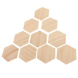 Bases De Hexágono De Madeira MDF, Hex Props Enfeite, 10x78mm, 90x78mm - Image 4