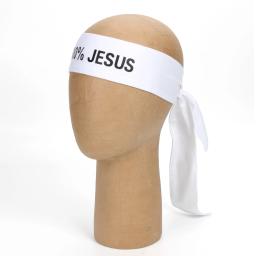 Jesus Sport Tie Headband, futebol, futebol, atletismo, fitness, bandana, 100% - Image 5
