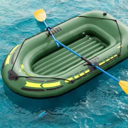 Barcos infláveis portáteis do esporte para adultos, rafting e barcos de pesca, barcos de pesca, balsa de pesca portátil para o lago com remos - Image 1