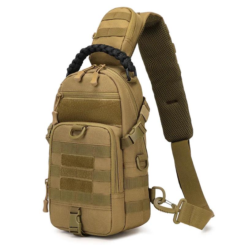 Saco de peito de acampamento mochila tática para homens esporte ombro caminhadas ao ar livre escalada ciclismo pesca viagem molle sling fanny pacote - Image 1