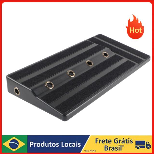 Placa Pedal Rockhouse Plástica Grande para Efeitos de Guitarra com Fita Adesiva