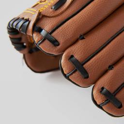 Duplo Falso Couro Espessado Baseball Batting Luva, Luva De PVC Durável, Polegar Reforçado Inferior - Image 5