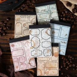 Memo Pads Material para Scrapbooking, Papel De Café, Diário e Diário, Fundo Do Cartão, Papel De Decoração, 30 Pçs/lote - Image 1
