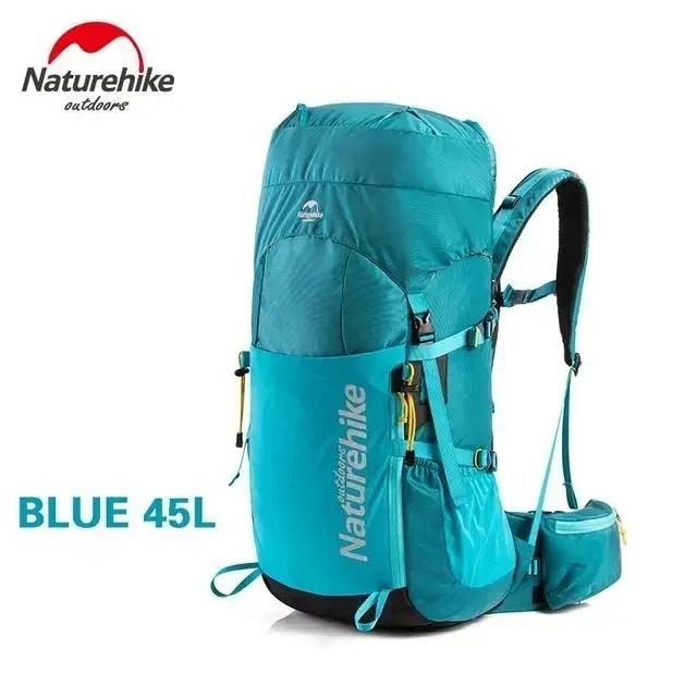 Mochila de Escalada Profissional Naturehike com Sistema de Suspensão, Bolsa Esportiva ao Ar Livre, Caminhadas, Trekking, Camping, 55L, 65L - Image 1