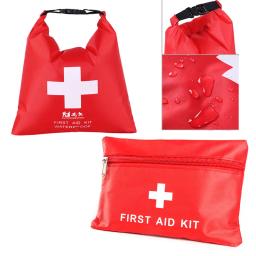 1.2l impermeável ao ar livre trekking rafting kit de primeiros socorros saco de emergência para viagem acampamento vermelho caiaque canoagem primeiros socorros seco saco - Image 1