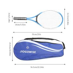 Iniciante Exercício Raquetes de Tênis Incluído, Sports Racquet Set, Jogos da Juventude, ao ar livre, Adequado para Iniciante, 21 '', 2Pcs - Image 4