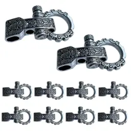 Fivelas ajustáveis para pulseira Paracord, fechos, pino de parafuso, manilha de âncora, cinto, 10 pcs - Image 1
