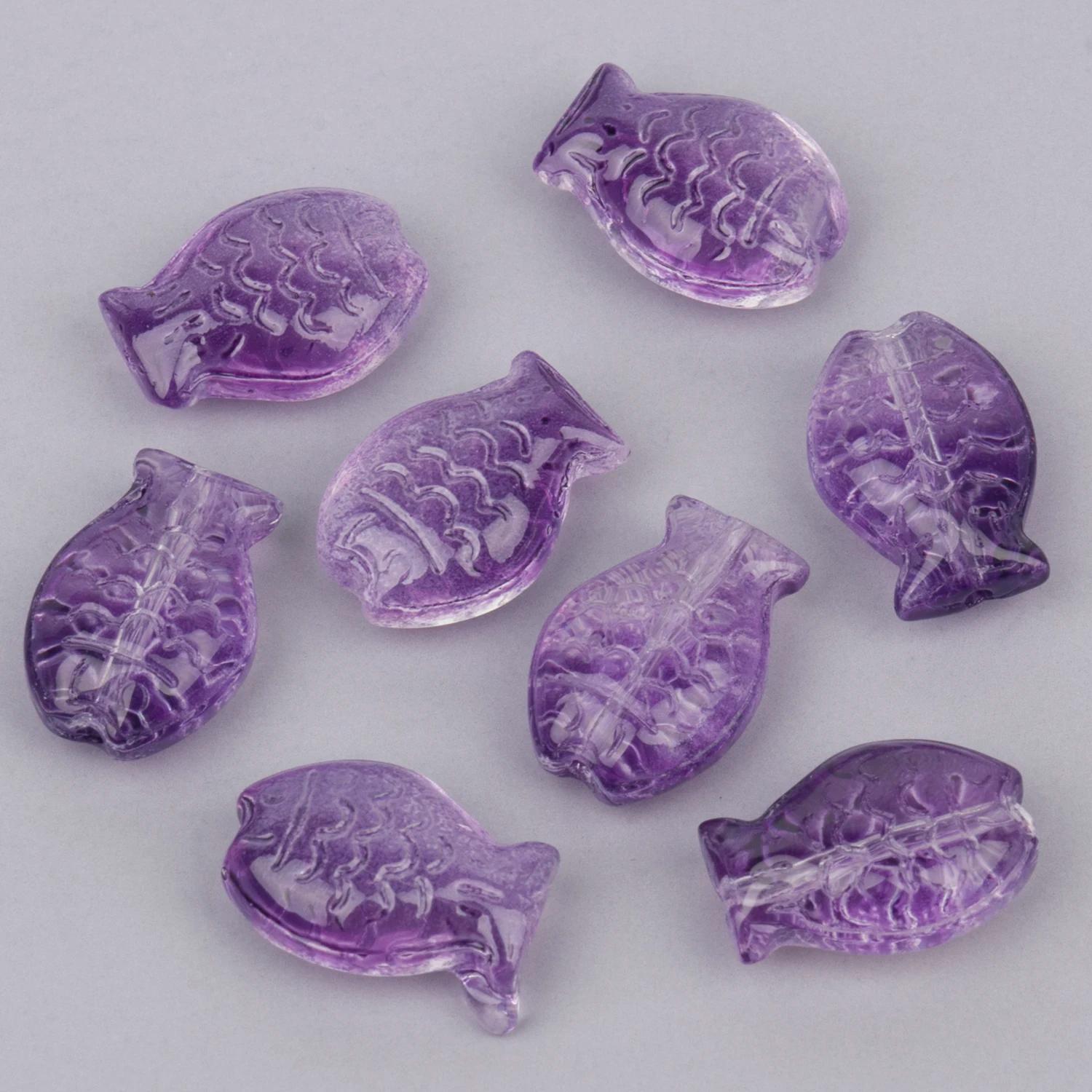 20 pçs forma mista contas de vidro cristal oceano série estrela do mar concha peixe charme pingente para fazer jóias diy colar acessórios - Image 1