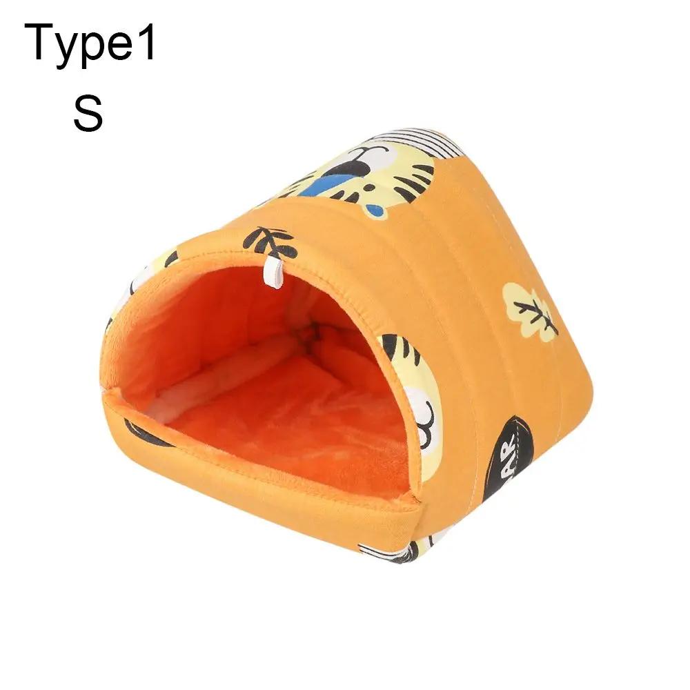 Confortável cama de animal pequeno, Casa do hamster, Ninho macio de cobaia, Esteira quente, Mini gaiola para coelho, Esteira de esquilo - Image 1