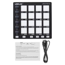 MIDI Controller Beat Maker Machine, 6 botões Assignable, Note Repeat, botões de nível completo, Mini Controller Pad, USB para produção musical - Image 4