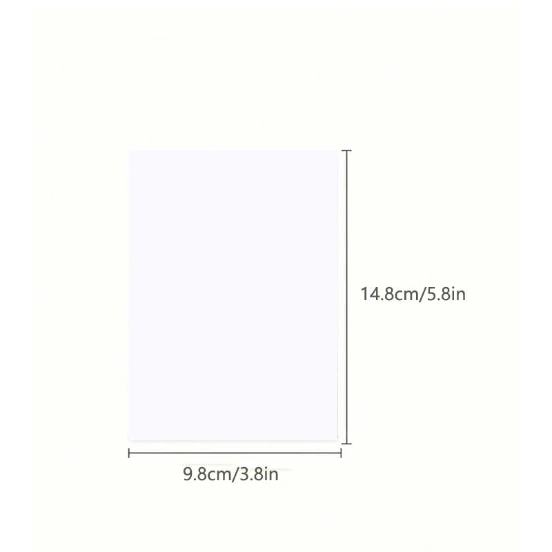Papel De Cartão De Papel Branco, Embalagem De Presente De DIY, Papel De Cartão, Cartão Em Branco, Doodles Desenhados À Mão, 14.8x9.8cm, 5.8x3.8 pol, 50 Pcs, 100 Pcs, 200Pcs - Image 1