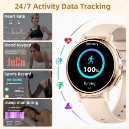 Lige novo bluetooth chamada relógio inteligente masculino chamada lembrar senhoras monitor de saúde fisiológica à prova dwaterproof água lanterna led smartwatch feminino - Image 4