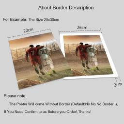 Modern Sports Athletes Back Shadow Poster Prints, Football Stars Wall Art, pinturas em lona, quadro para sala de estar, Home Decor - Image 5