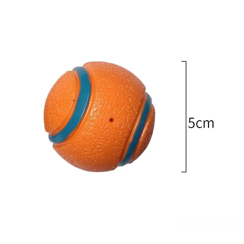 Bola de borracha insuflável para cães Bola de borracha sólida Resistência à mastigação, Jogando ao ar livre e recuperação, Pet Dog Training - Image 1