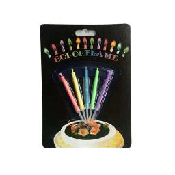 Vela criativa feliz aniversário para crianças, chamas coloridas, chama colorida, bolo, festa de bricolage, festival, novo, 5pcs - Image 3