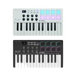 Mini Teclado Controlador MIDI Portátil, 25-Teclas, USB, Arranjador de Música, 8 RGB Backlit Pad, Arranjador, Instrumentos Musicais - Image 2