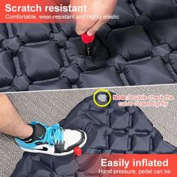 Outdoor Camping Colchão Inflável Almofada De Dormir Com Almofadas Ultraleve Air Mat Construído Em Inflator Bomba Caminhadas - Image 6