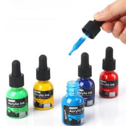 Conjunto de tinta de propileno líquido impermeável, secagem rápida, arte sem desbotamento, grafite DIY artesanal, pigmento aquarela, 6 12, 20ml - Image 4