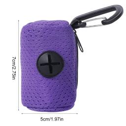 Saco lixo para animais estimação, dispensador saco cocô cães, tecido malha, dispensador saco cocô com - Image 6