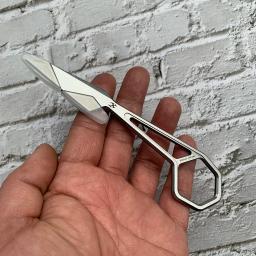 Kansept-Faca de pescoço hexadecimal, multi-ferramenta com bainha Kydex, transportar, camping, caça, sobrevivência, EDC, 1.9 '', 14C28N Blade - Image 3