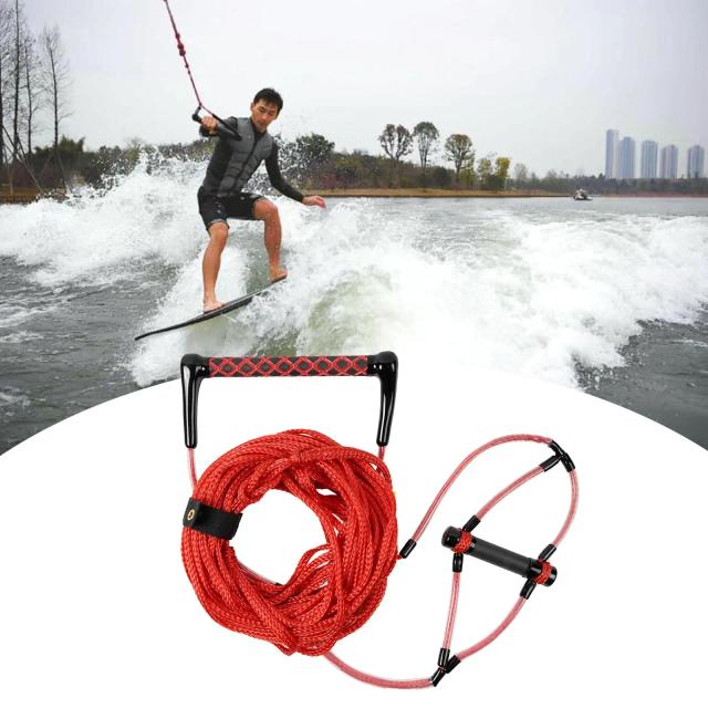 Corda para Wakeboard e Esqui Aquático com Sistema de Reboque para Kneeboard e Surfe