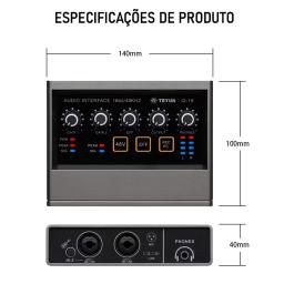 Teyun Q-16 misturador de som áudio profissional cartão canal monitoramento guitarra elétrica gravação ao vivo para interface estúdio cantando dj - Image 5