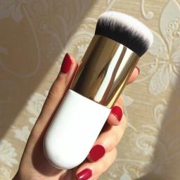 Nova moda chubby pier fundação escova plana creme pincéis de maquiagem profissional cosméticos escova destaque solto pó brus - Image 3