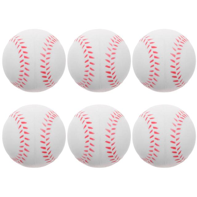 Conjunto de 6 Bolas de Treinamento de Beisebol e Softball para Crianças - Ideal para Práticas e Jogos ao Ar Livre