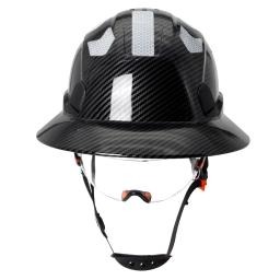 Capacete De Segurança De Borda Completa Com Óculos De Proteção, Chapéu De Construção, Adesivo Reflexivo, Protetor, Trabalhando, Equitação, Escalada, Tampa De Resgate - Image 2