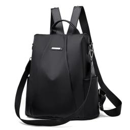 Mochila de nylon multifuncional para mulheres, bolsa escolar casual para meninas, alça destacável, bolsa de ombro de viagem, cor sólida, nova moda - Image 4