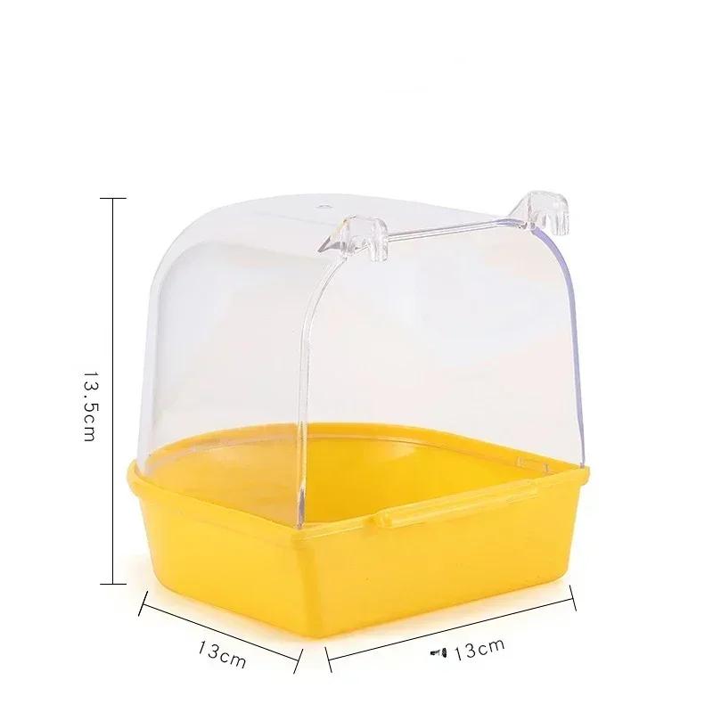 Cubo de Banho Pássaro Pendurado para Papagaios, Banheira para Chuveiro, Acessório para Gaiola, Little Bird Canary, Calopsita Periquito - Image 1