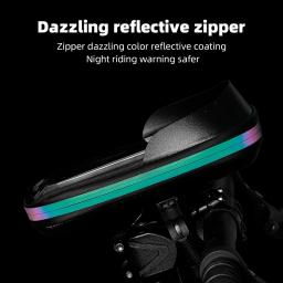 Suporte do telefone da bicicleta à prova dwaterproof água caso saco para guiador da bicicleta universal ajustável motocicleta scooter telefone móvel montar capa - Image 2