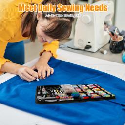 Kit de linha de agulha de costura, caixa para mão Quilting, costura, bordado, acessórios DIY, 226pcs - Image 2