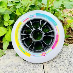 Roda de patins de velocidade inline para pista indoor, bom rebote, boa aderência capacidade pneus PU, alta elástica, 85A, 90mm, 100mm, 110mm - Image 2