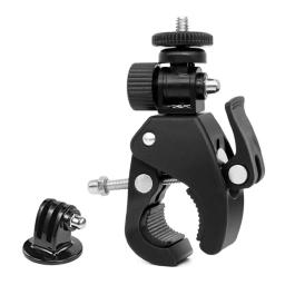 Bicicleta e motocicleta Handlebar Mount Bracket, Camera Holder Ação, Acessórios para Go Pro DJI, Insta360, SJCAM, 12, 10, 9, 8, 5 - Image 1