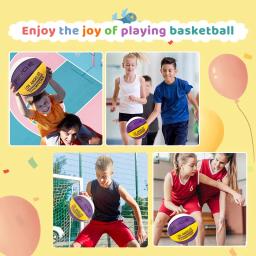 Bola de basquete original com Pin livre, líquido e bomba, apto para jovens e adultos, tamanho 3, tamanho 5, tamanho 7 - Image 2