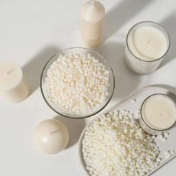 Cera natural da soja para a vela de diy que faz suprimentos encerado velas wicks matéria prima presente feito à mão vela cera 50g - Image 3