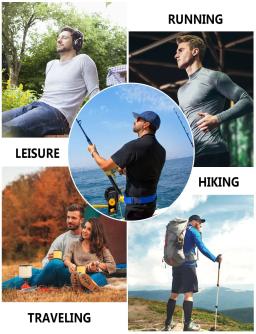 Camisas de pesca respirável masculina, camiseta de manga comprida, roupas esportivas ao ar livre, tops gretados, 6XL, novo, verão - Image 4