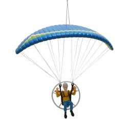 Paraglider artesanal pendurado ornamentos, paraquedas criativo, mini parapente carro pingente, peças de decoração DIY, 1pc - Image 1