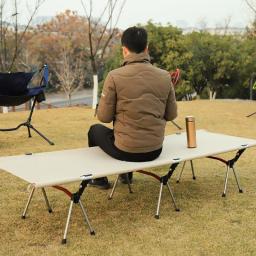 Ultraleve portátil dobrável Camping Bed, alta e baixa, dupla utilização, ao ar livre praia viagem tenda, tenda dormir, Berços de pesca - Image 2