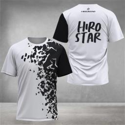 Camisa de tênis de moda para verão, camiseta de tênis para esportes ao ar livre neutros, roupas de equipe de secagem rápida, casual, manga curta de rua masculina - Image 1