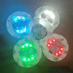 Luminous Garrafa Adesivos Luzes, Lâmpadas LED Coaster, Xmas Bar, Festa de Casamento, Coquetel Copos, Decoração Vaso, 6cm - Image 2