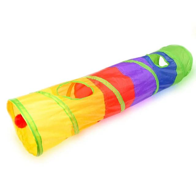 Túnel Dobrável para Pets: Brinquedo Interativo Educativo para Gatos e Cães