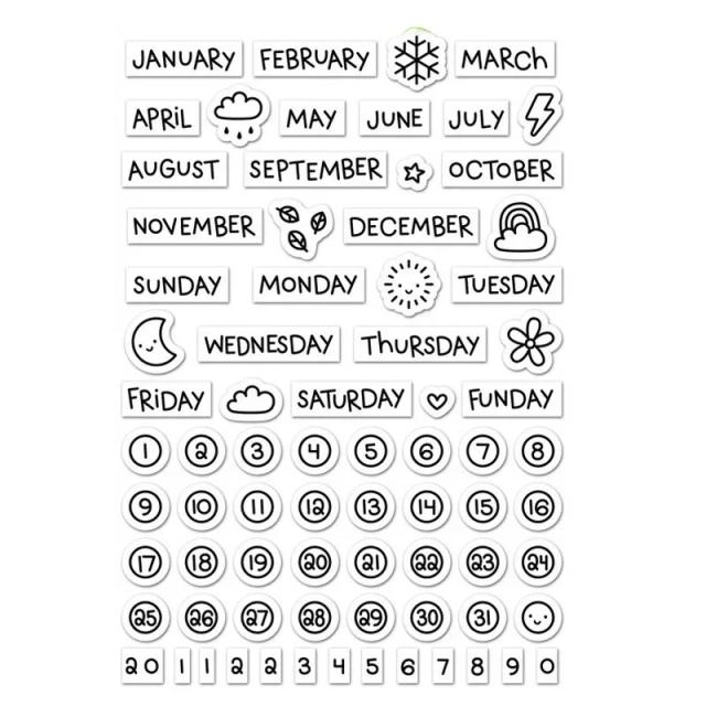 Silicone Rubber Stamps Transparentes para Card Making e DIY Scrapbooking - Selos Claros para o Volta às Aulas