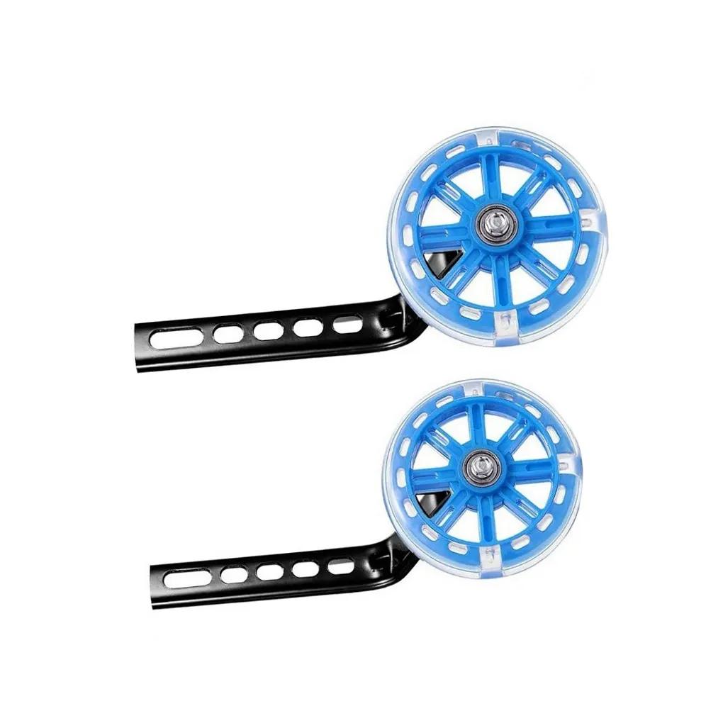 LED Mudo Rodas Auxiliares para Crianças, Roda de Treinamento, Flash, Ciclismo, Aprendizagem, Prática, Estabilizador, Luz Piscando, Bicicleta, 1 Par - Image 1
