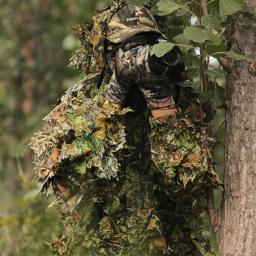 Roupa camuflada 3d folha camuflada roupa furtiva camuflagem roupa de caça terno folha - Image 4