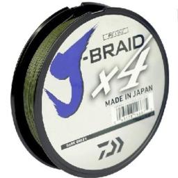 Linha Multifilamento Daiwa J-Braid X4 20lb 0,21mm Dark Green 135m - Image 2