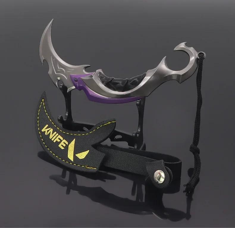 Saqueamento Impressão Ouro Roxo Frenzy Garra Faca, Valorante Em torno de Contrato Destemido Arma, Modelo Toy Decoração, Katana Espada - Image 1