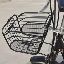 Cesta dianteira do ciclismo preto, substituição durável da cesta da bicicleta, peças exteriores resistentes, qualidade prática, 33x23x24cm - Image 6