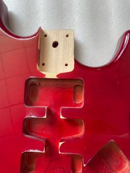 Kit de corpo de guitarra elétrica personalizado, instrumentos musicais de substituição, peças de bricolage, instrumentos de madeira, 6 cordas - Image 4